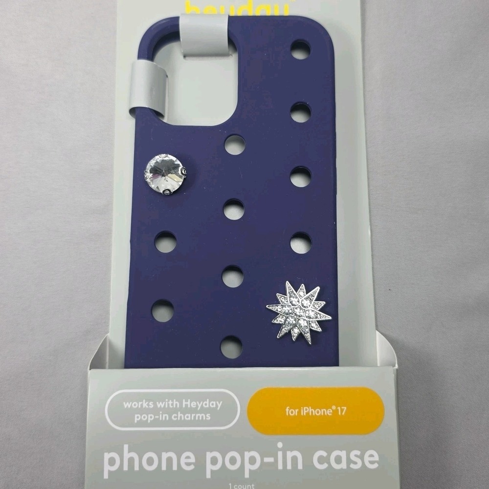 Heyday Pop In Phone Case iPhone 17 Silicone Charms Blue